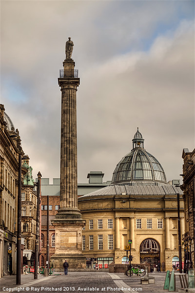 Greys Monument Newcastle Picture Board by Ray Pritchard