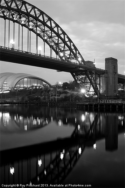 The Tyne Bridge and The Sage Picture Board by Ray Pritchard