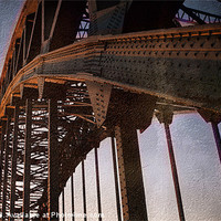 Buy canvas prints of Tyne Bridge Textured by Ray Pritchard