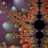 Buy canvas prints of Textured  Bubble Fractal by Ray Pritchard