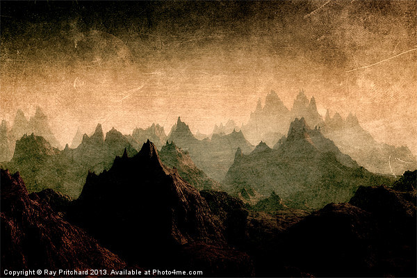 Moody Mountains Picture Board by Ray Pritchard