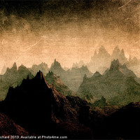Buy canvas prints of Moody Mountains by Ray Pritchard