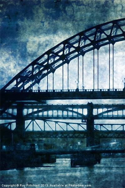 Tyne Bridges Picture Board by Ray Pritchard