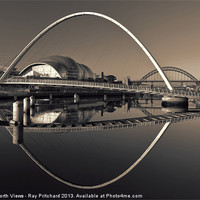 Buy canvas prints of Toned Millennium Bridge by Ray Pritchard