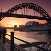Buy canvas prints of Tyne Bridge At Sunrise by Ray Pritchard