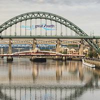 Buy canvas prints of Newcastle Bridges by Ray Pritchard