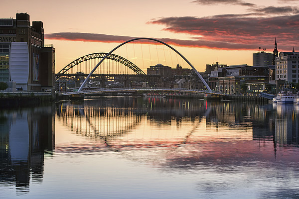 River Tyne At Newcastle Picture Board by Ray Pritchard