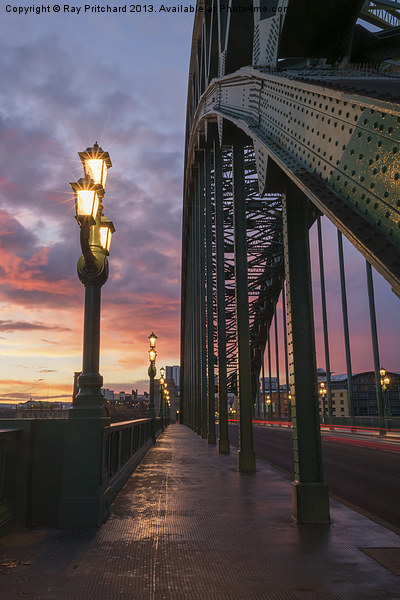 Tyne Bridge Sunrise Picture Board by Ray Pritchard