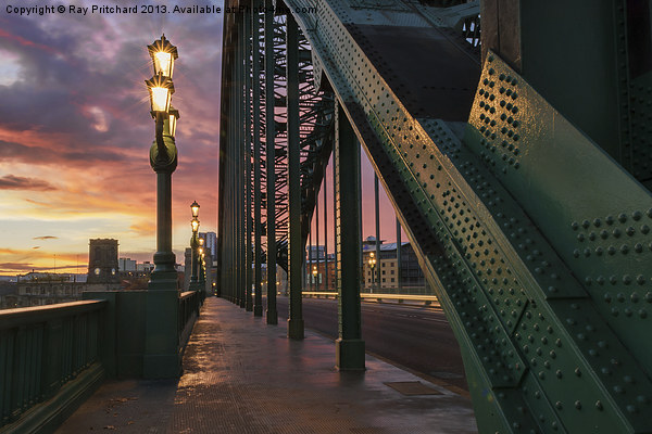 Sunrise Over The Tyne Bridge Picture Board by Ray Pritchard