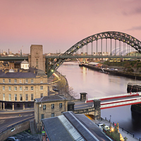 Buy canvas prints of Newcastle Panorama by Ray Pritchard