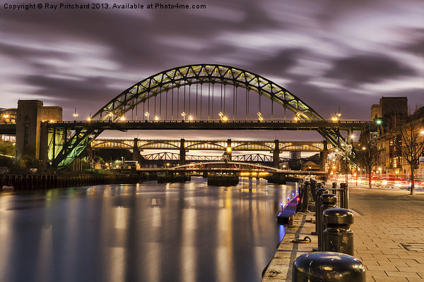 After Sunset on the Tyne Picture Board by Ray Pritchard