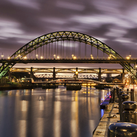 Buy canvas prints of After Sunset on the Tyne by Ray Pritchard