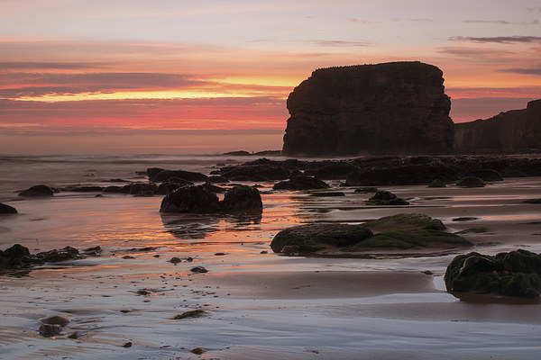Marsden Rock Sunrise Picture Board by Ray Pritchard