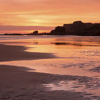 Buy canvas prints of South Shields Beach at Sunrise by Ray Pritchard