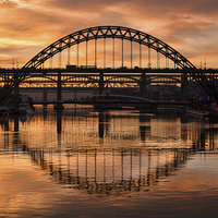 Buy canvas prints of Sunset On the Tyne by Ray Pritchard