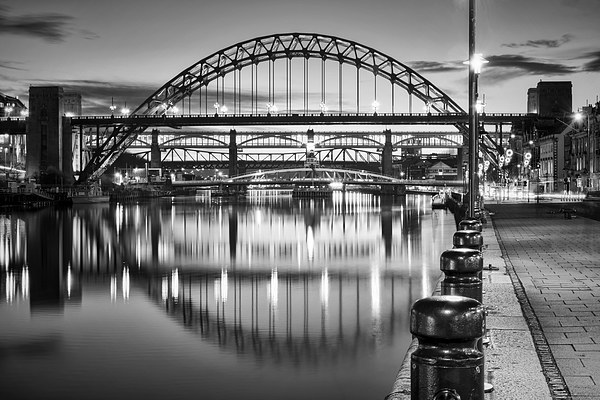 Black and White Bridges Picture Board by Ray Pritchard