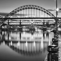 Buy canvas prints of Black and White Bridges by Ray Pritchard