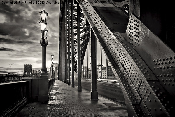 Walk Over The Tyne Bridge Picture Board by Ray Pritchard