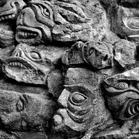 Buy canvas prints of Wall of Faces by Ray Pritchard