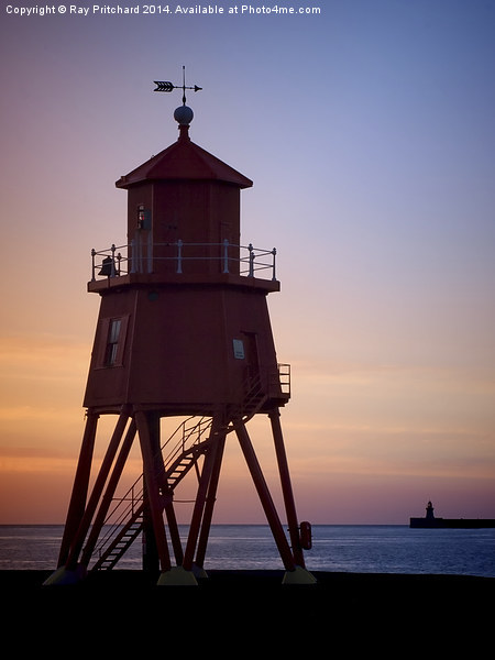 Herd Lighthouse at Sunrise Picture Board by Ray Pritchard