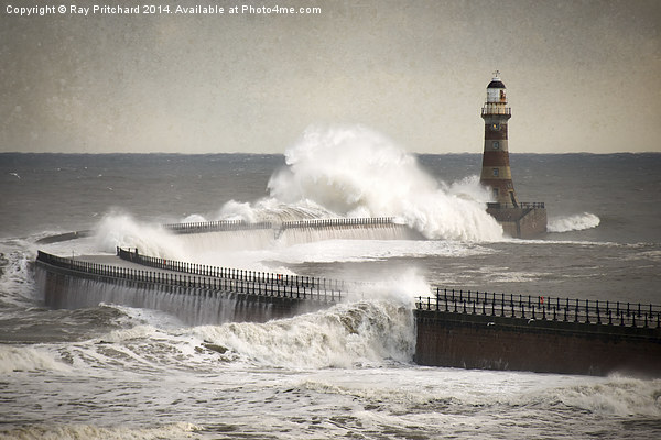 High Seas at Roker Picture Board by Ray Pritchard