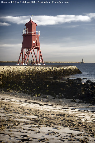 South Shields Groyne Picture Board by Ray Pritchard