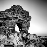 Buy canvas prints of Rock Arch at Whitburn Point by Ray Pritchard