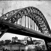 Buy canvas prints of Textured Tyne Bridge by Ray Pritchard