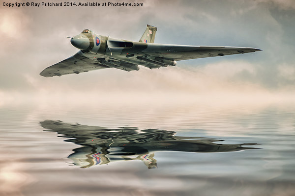 Vulcan Bomber Artwork Picture Board by Ray Pritchard