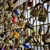 Buy canvas prints of Love Locks by Ray Pritchard