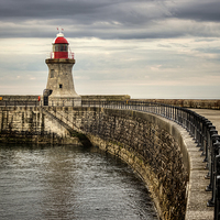 Buy canvas prints of South Shields Pier and Lighthouse by Ray Pritchard