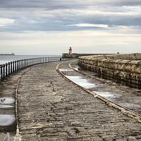 Buy canvas prints of South Shields Pier and Lighthouse by Ray Pritchard