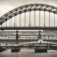 Buy canvas prints of Tyne Bridges by Ray Pritchard
