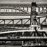 Buy canvas prints of Bridges Across the Tyne by Ray Pritchard