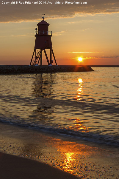  South Shields Sunrise Picture Board by Ray Pritchard