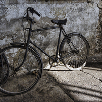 Buy canvas prints of  Vintage Bicycle at Tanfield by Ray Pritchard