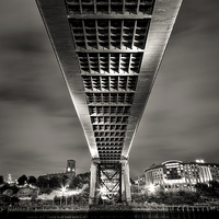 Buy canvas prints of  Under The Tyne Bridge by Ray Pritchard