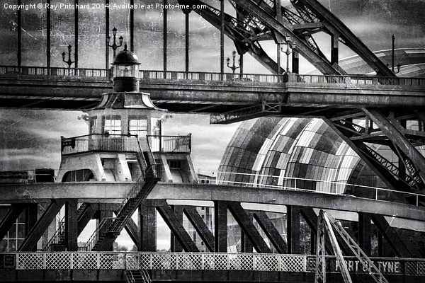  Tyne Bridges Picture Board by Ray Pritchard