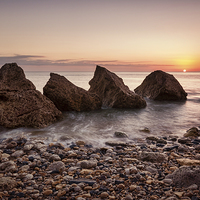 Buy canvas prints of  Sunrise at South Shields by Ray Pritchard