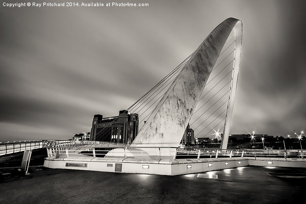  Millennium Bridge in the Rain Picture Board by Ray Pritchard