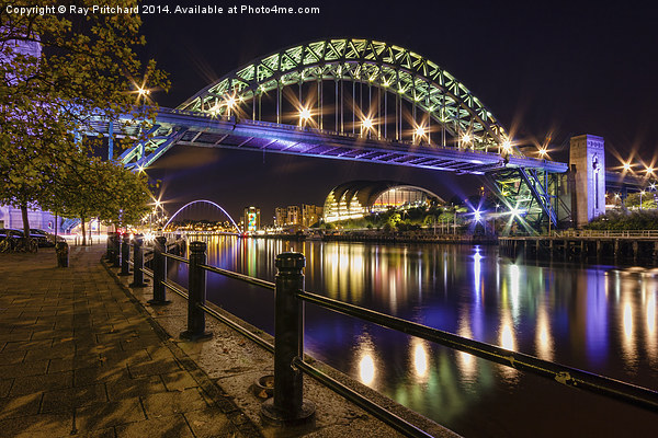  Newcastle Tyne Bridge Picture Board by Ray Pritchard