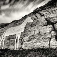 Buy canvas prints of  Marsden White Horse by Ray Pritchard
