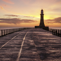 Buy canvas prints of  Walk on Roker Pier by Ray Pritchard