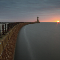 Buy canvas prints of  Sunrise On Roker Pier by Ray Pritchard