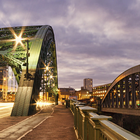 Buy canvas prints of  Wear and Wearmouth Bridges  by Ray Pritchard
