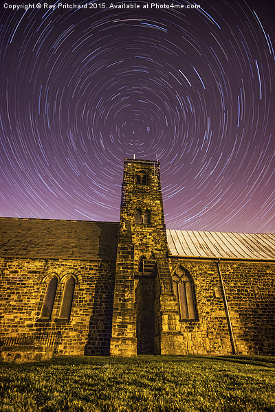   St Pauls Church with Star Trails Picture Board by Ray Pritchard