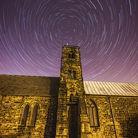 Buy canvas prints of   St Pauls Church with Star Trails by Ray Pritchard