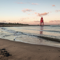 Buy canvas prints of  Spring Tide at South Shields by Ray Pritchard