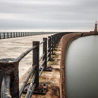 Buy canvas prints of  Roker Pier by Ray Pritchard