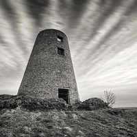 Buy canvas prints of  The Old Mill on Cleadon Hills by Ray Pritchard